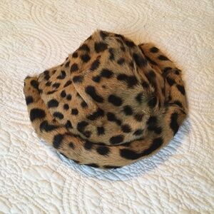 Vintage Real Leopard Fur Hat